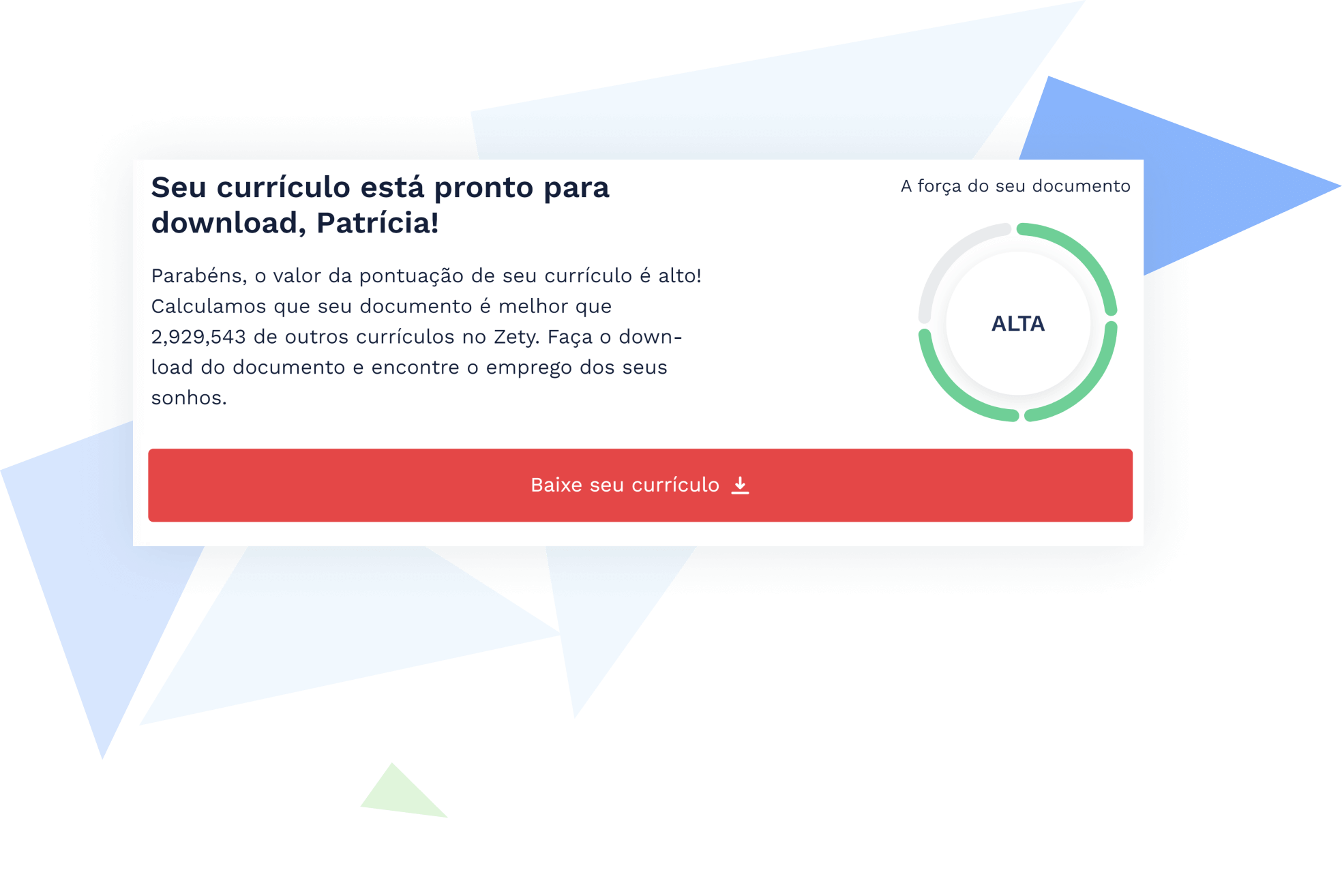 Avaliação de currículo pelos especialistas em carreiras no gerador de currículos