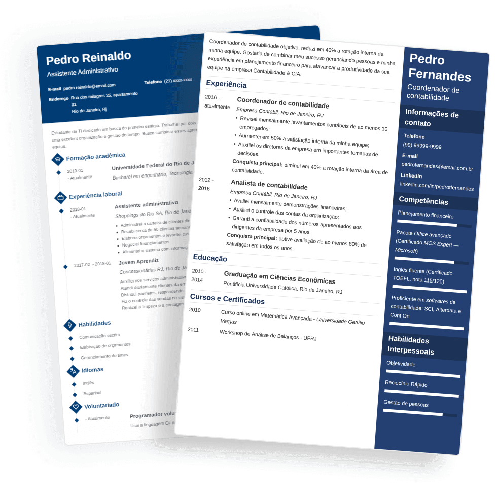 Currículos feitos online com o Gerador de Currículos da Zety