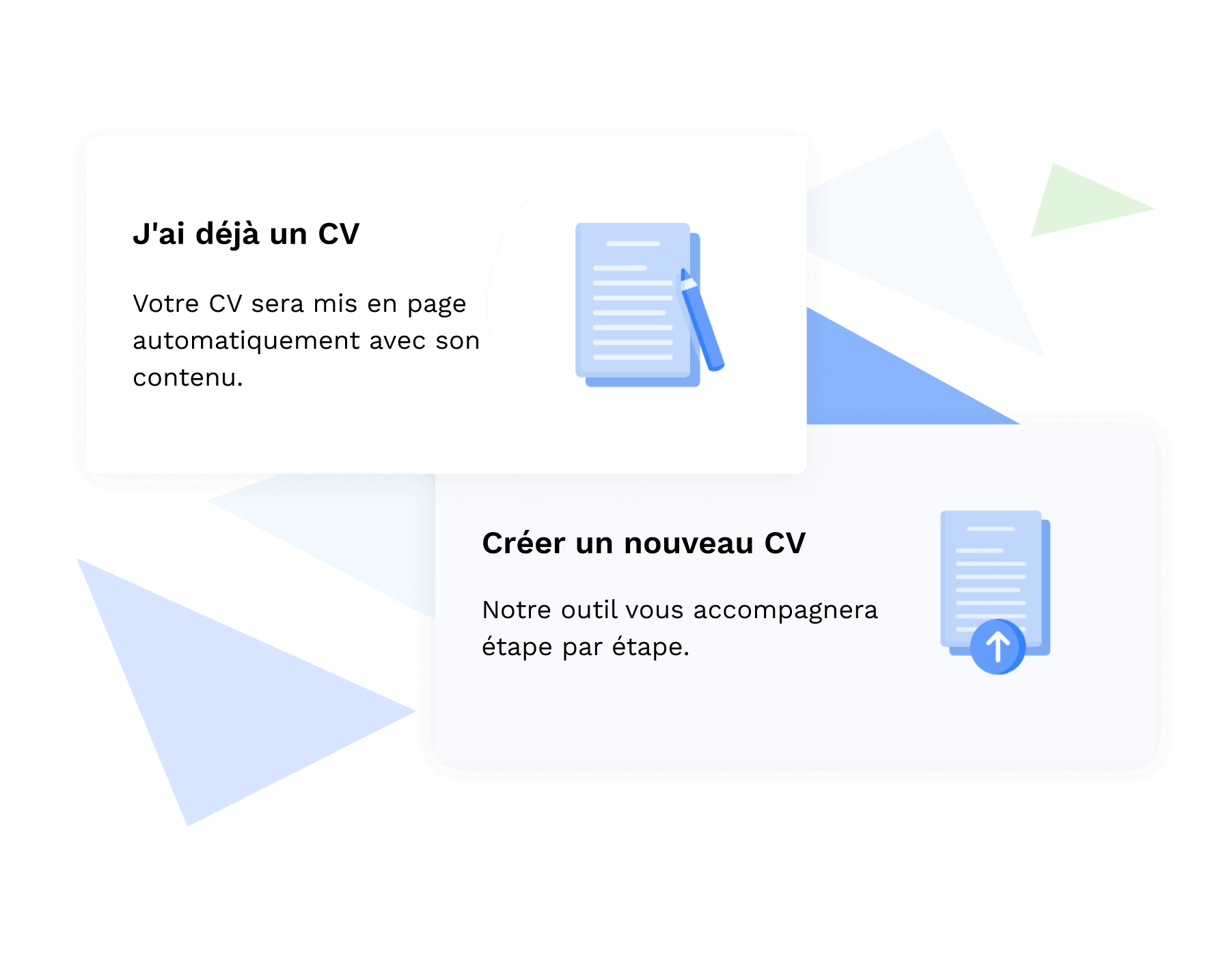 Importation d'un CV dans le concepteur de CV en ligne