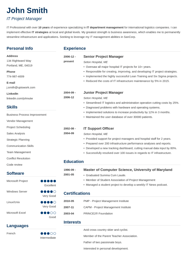 resume-builder-template-simple