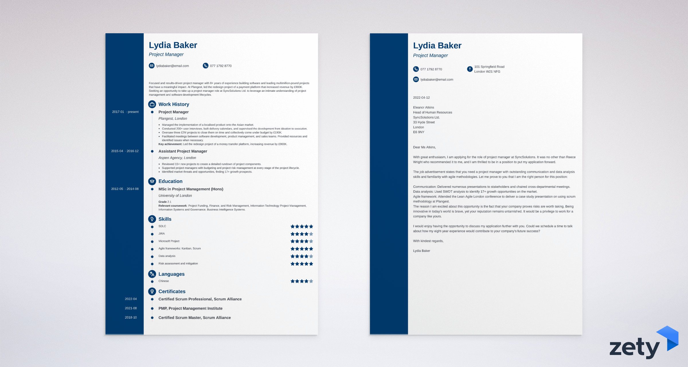 Zety Cover Letter Example