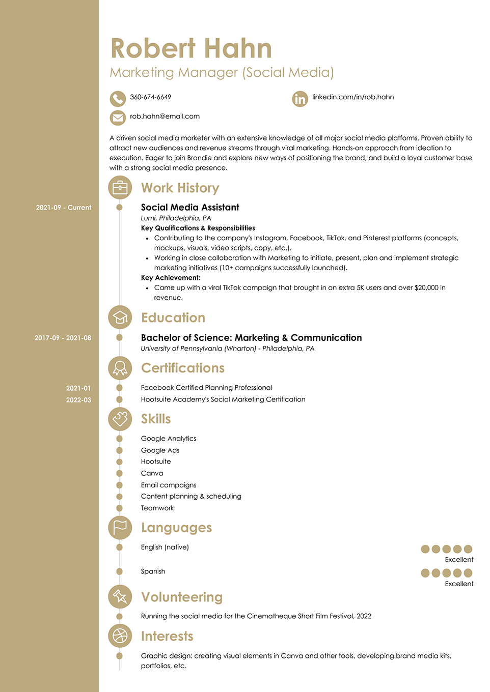 Creative resume template