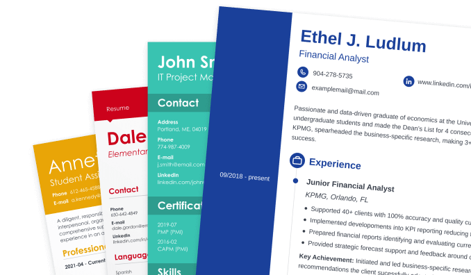 4 ATS-friendly resume templates