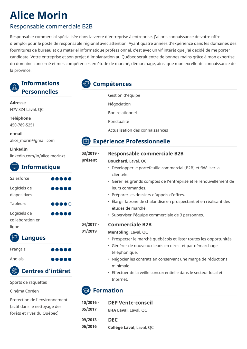 CV Template Crisp