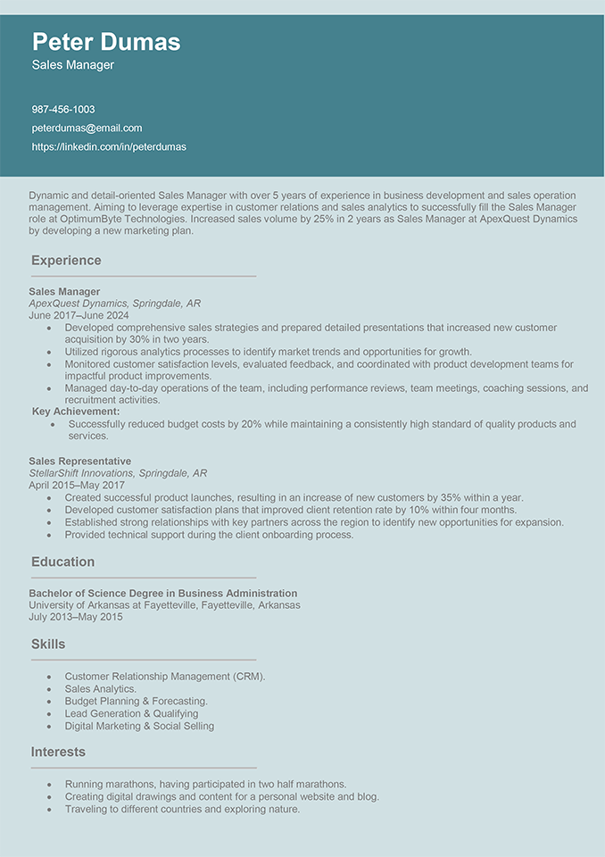 Resume Templates for Senior Candidates