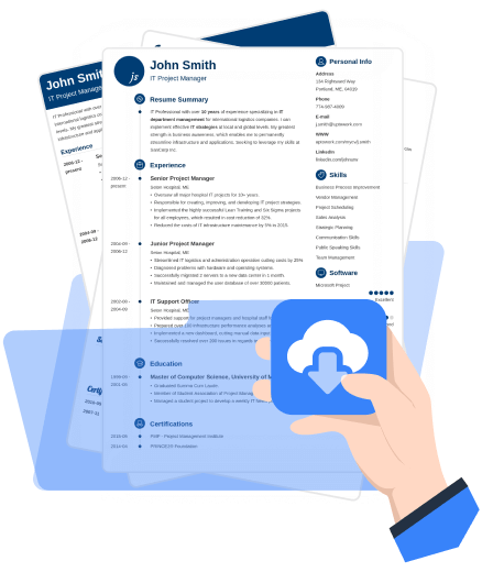 Zety resume maker download step